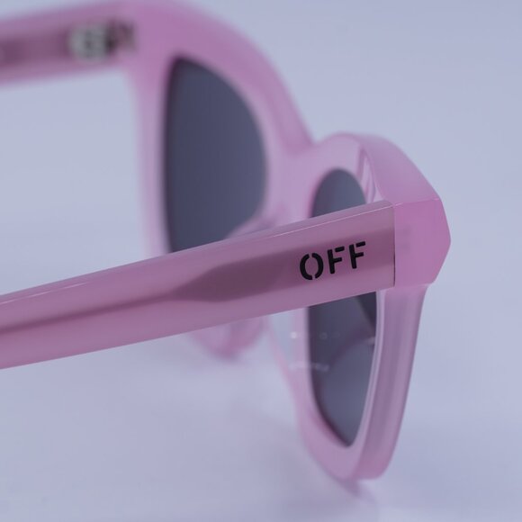 Off-White OERI143 LINCOLN 3007 Sunglasses Pink Square Frame, Grey Lenses - Picture 9 of 10